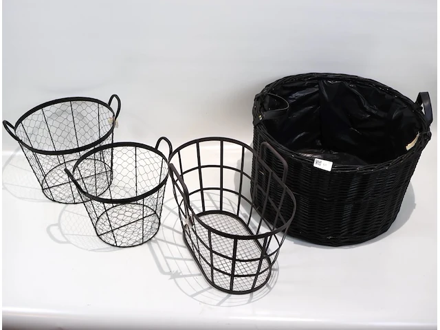Decoratieve mandje (x4) - afbeelding 2 van  4