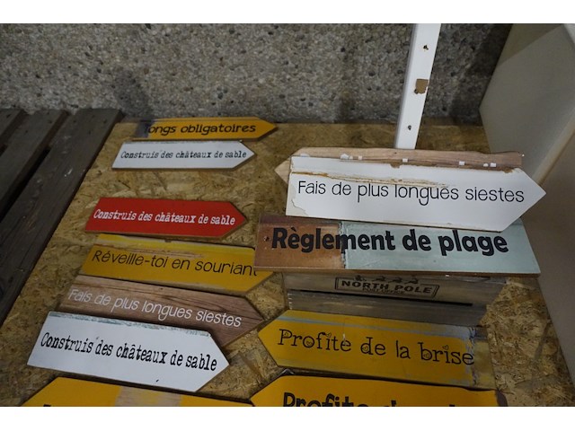 Decoratieve roeispanen/wegwijzers - afbeelding 3 van  5