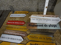 Decoratieve roeispanen/wegwijzers - afbeelding 3 van  5