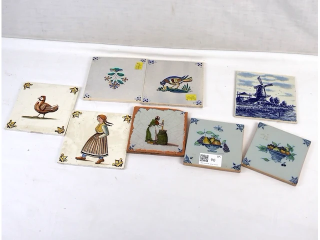 Decoratieve wandtegel (x8) - afbeelding 1 van  8