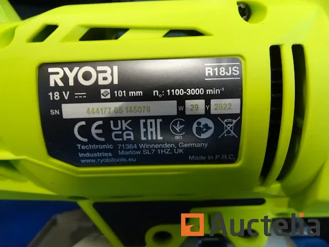 Decoupeerzaag draadloos ryobi r18js-0 - afbeelding 4 van  6