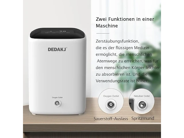 Dedakj zuurstofconcentrator - afbeelding 5 van  7