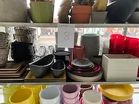 Deense kar met bloempotten -vazen - afbeelding 3 van  8