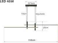 Deevin moderne led hanglamp - afbeelding 2 van  3
