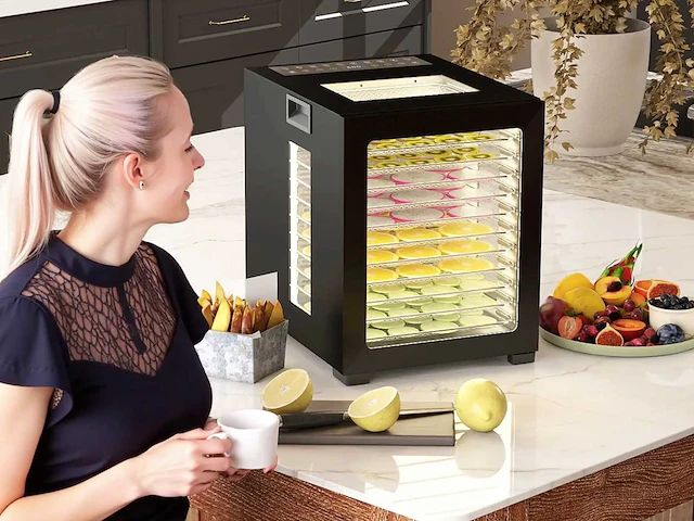 Dehydrator - 850 w, temperatuurregelaar 40-70°c - afbeelding 1 van  7