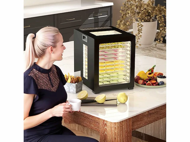 Dehydrator - 850 w, temperatuurregelaar 40-70°c - afbeelding 2 van  7