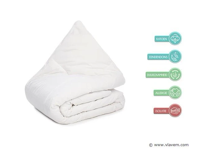 Dekbed eendendons 140x200cm all season - afbeelding 1 van  5