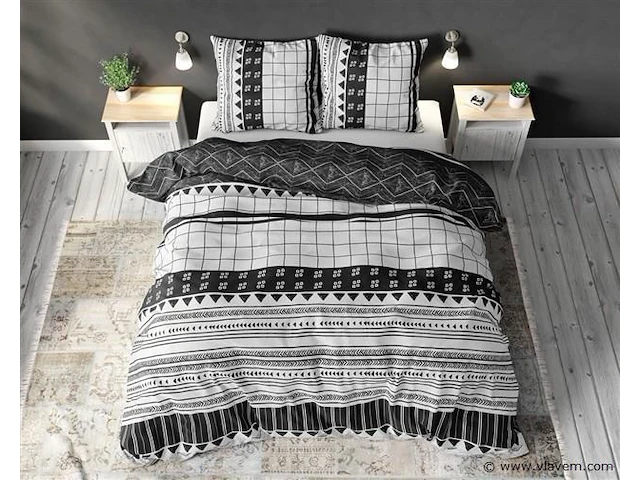 Dekbedovertrek artic stripe wit 240 x 220 cm - afbeelding 4 van  4