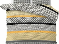 Dekbedovertrek chezka grijs 200x220cm - afbeelding 1 van  4