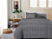 Dekbedovertrek melbourne deluxe grijs - 240x220 - afbeelding 1 van  2