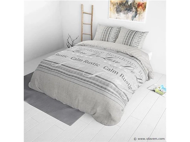Dekbedovertrek recidence grijs 200x220cm - afbeelding 6 van  6