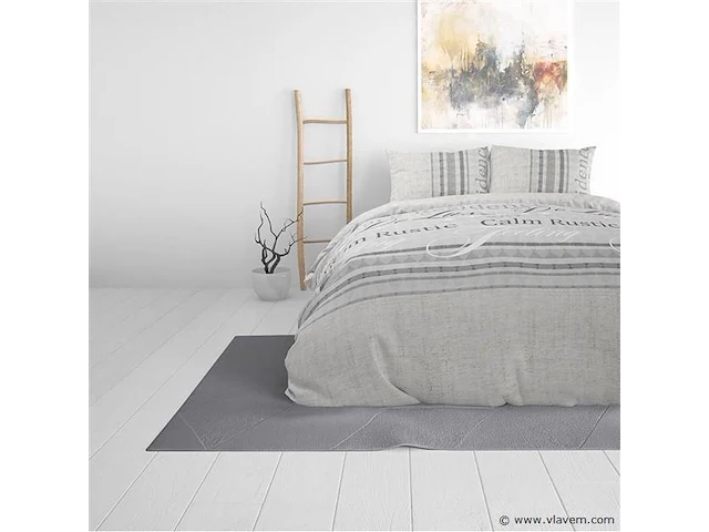 Dekbedovertrek recidence grijs 200x220cm - afbeelding 2 van  6