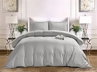 Dekbedovertrek sydney deluxe zilver - 240x220 - afbeelding 1 van  2