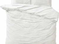 Dekbedovertrek teddy 200 x 220cm wit - afbeelding 1 van  6