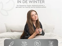 Dekbedovertrek teddy 200 x 220cm wit - afbeelding 2 van  6