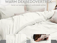 Dekbedovertrek teddy 200 x 220cm wit - afbeelding 4 van  6