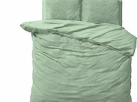 Dekbedovertrek teddy 240 x 220cm groen - afbeelding 1 van  6
