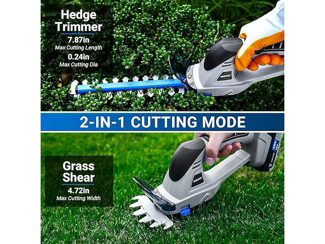 Dekopro 2-in-1 accu heggenschaar - afbeelding 3 van  5
