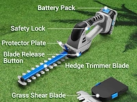 Dekopro 2-in-1 accu heggenschaar - afbeelding 4 van  5