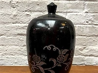 Dekselvaas aardewerk h:30 cm - afbeelding 1 van  1