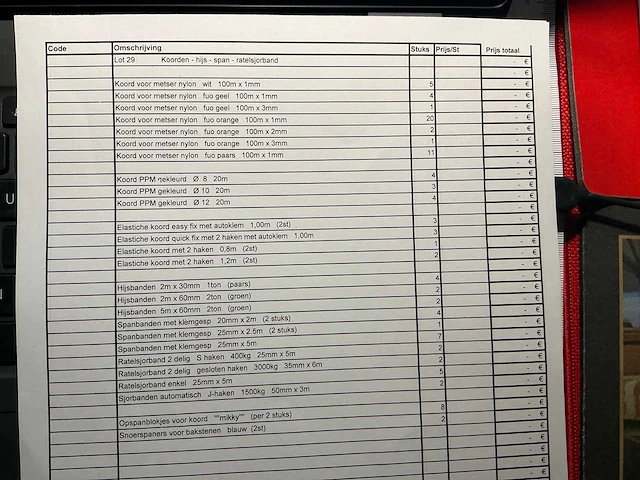 Dekzeilen, koorden,hijs,span en ratelsjorband - afbeelding 3 van  4