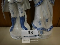 Delfts blauw koppel beeldjes - afbeelding 4 van  4