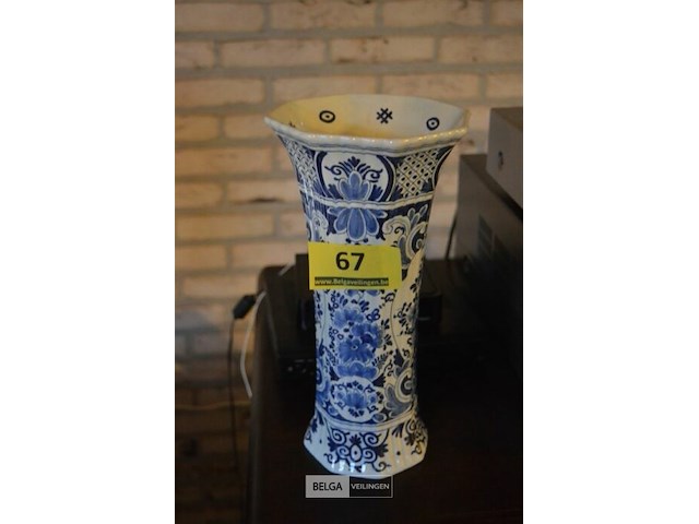 Delfts blauwe vaas - afbeelding 1 van  3