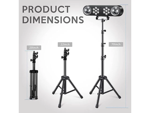 Delibang dj licht met statief - afbeelding 3 van  5