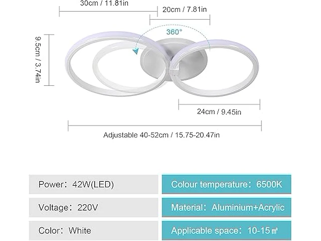 Delipop moderne led-plafondlamp - afbeelding 3 van  4