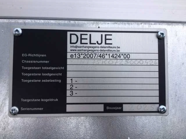 Delje - t75 - car trailer - 2025 - afbeelding 6 van  7