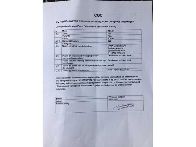 Delje t75 kipper aanhangwagen - afbeelding 7 van  15