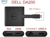 Dell da200 usb-c mobile adapter, ongebruikt in doos - afbeelding 1 van  3