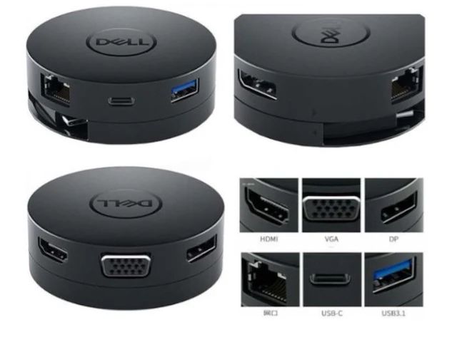Dell da300 usb-c mobile adapter, ongebruikt in doos - afbeelding 1 van  3