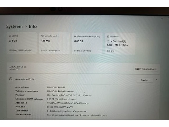 Dell laptop - afbeelding 4 van  5