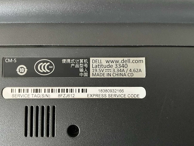 Dell latitude 3340 laptop - afbeelding 6 van  6