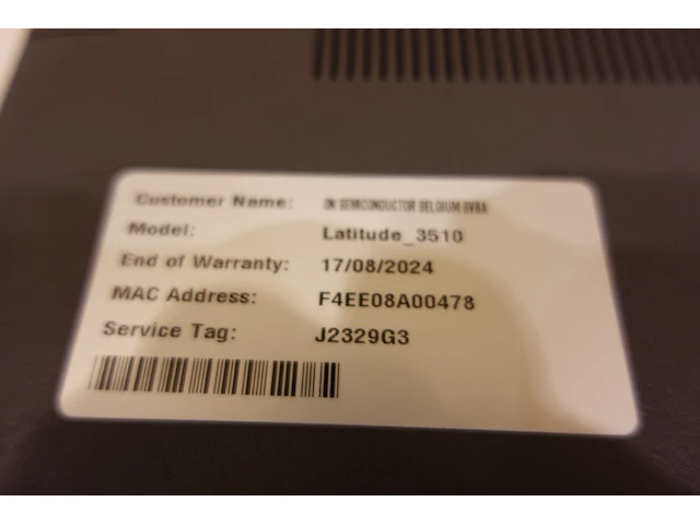 Dell latitude 3510 laptop - afbeelding 6 van  6