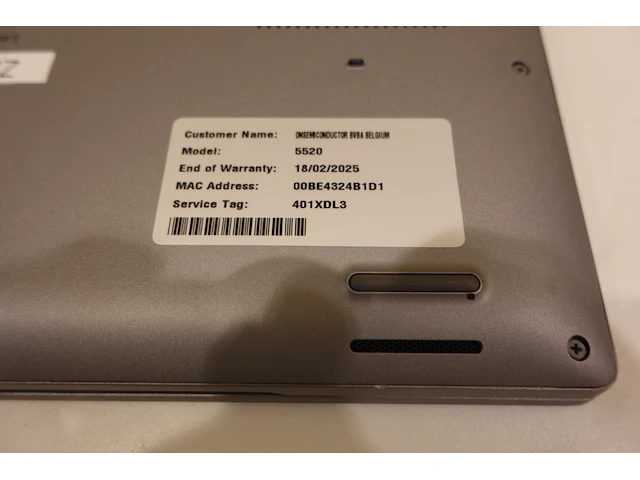 Dell latitude 5520 laptop - afbeelding 6 van  6