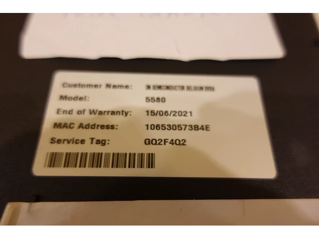 Dell latitude 5580 laptop - afbeelding 7 van  7