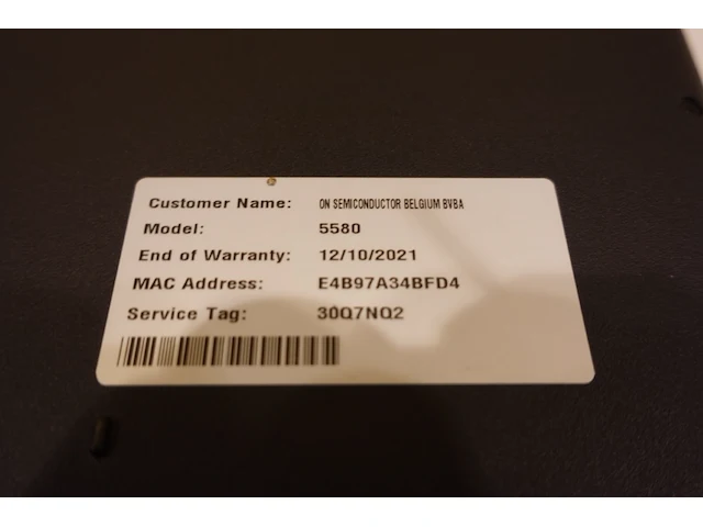 Dell latitude 5580 laptop - afbeelding 6 van  6