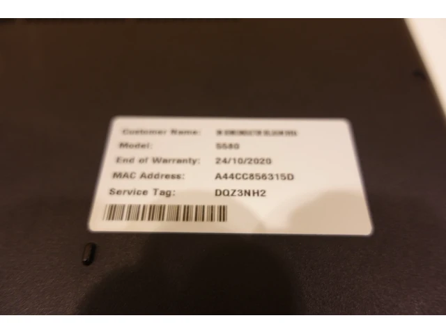 Dell latitude 5580 laptop - afbeelding 6 van  6