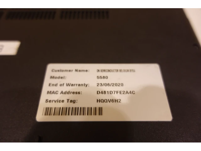 Dell latitude 5580 laptop - afbeelding 6 van  6