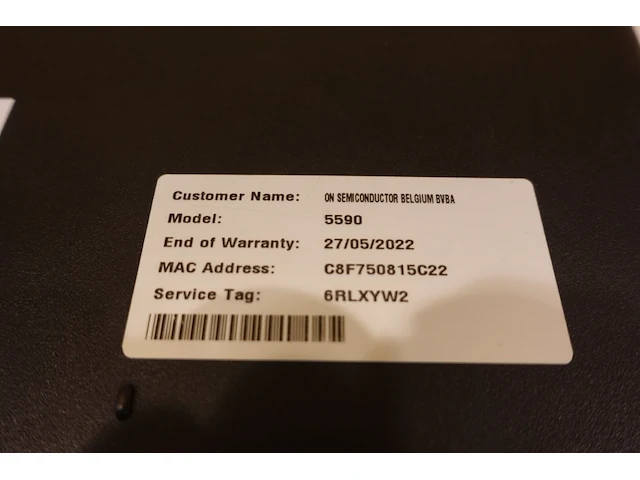 Dell latitude 5590 laptop - afbeelding 6 van  6