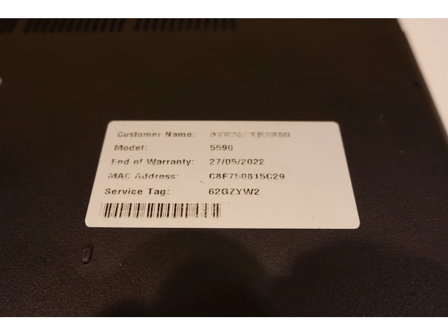 Dell latitude 5590 laptop - afbeelding 6 van  6