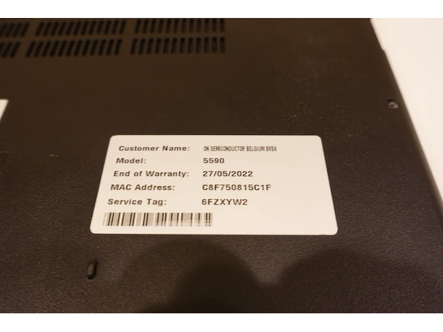 Dell latitude 5590 laptop - afbeelding 6 van  6