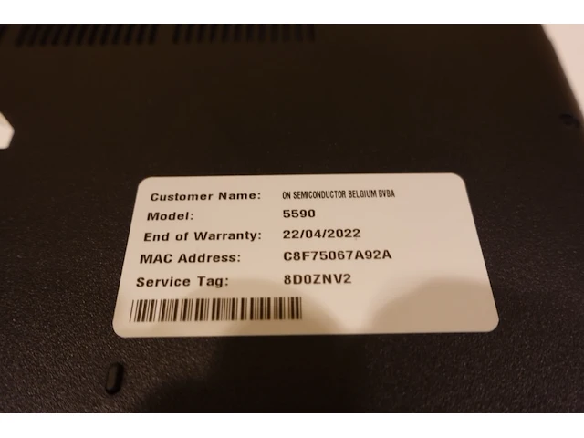 Dell latitude 5590 laptop - afbeelding 8 van  8