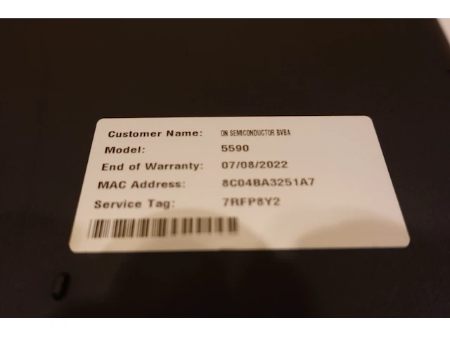 Dell latitude 5590 laptop - afbeelding 6 van  6