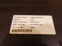 Dell latitude 7490 laptop - afbeelding 6 van  6