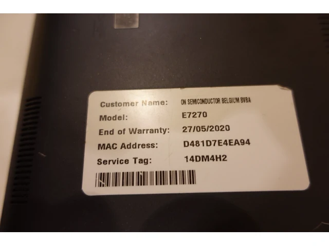 Dell latitude e7270 laptop - afbeelding 6 van  6