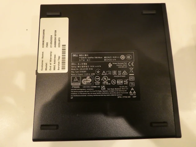 Dell optiplex 7080 mff + nec 22" monitor + muis/toetsenbord - afbeelding 2 van  4