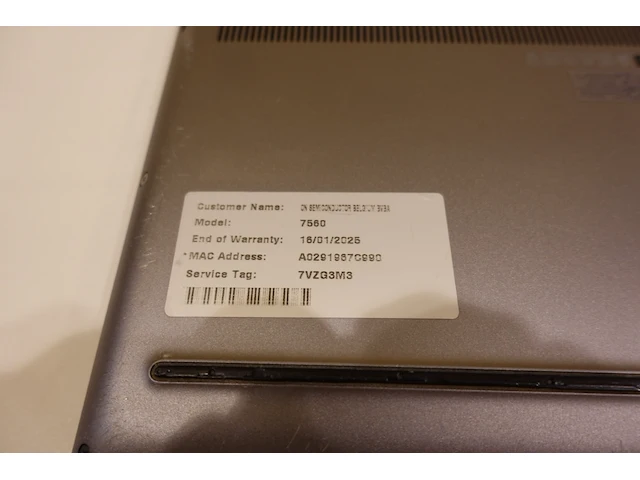 Dell precision 7560 laptop - afbeelding 7 van  7